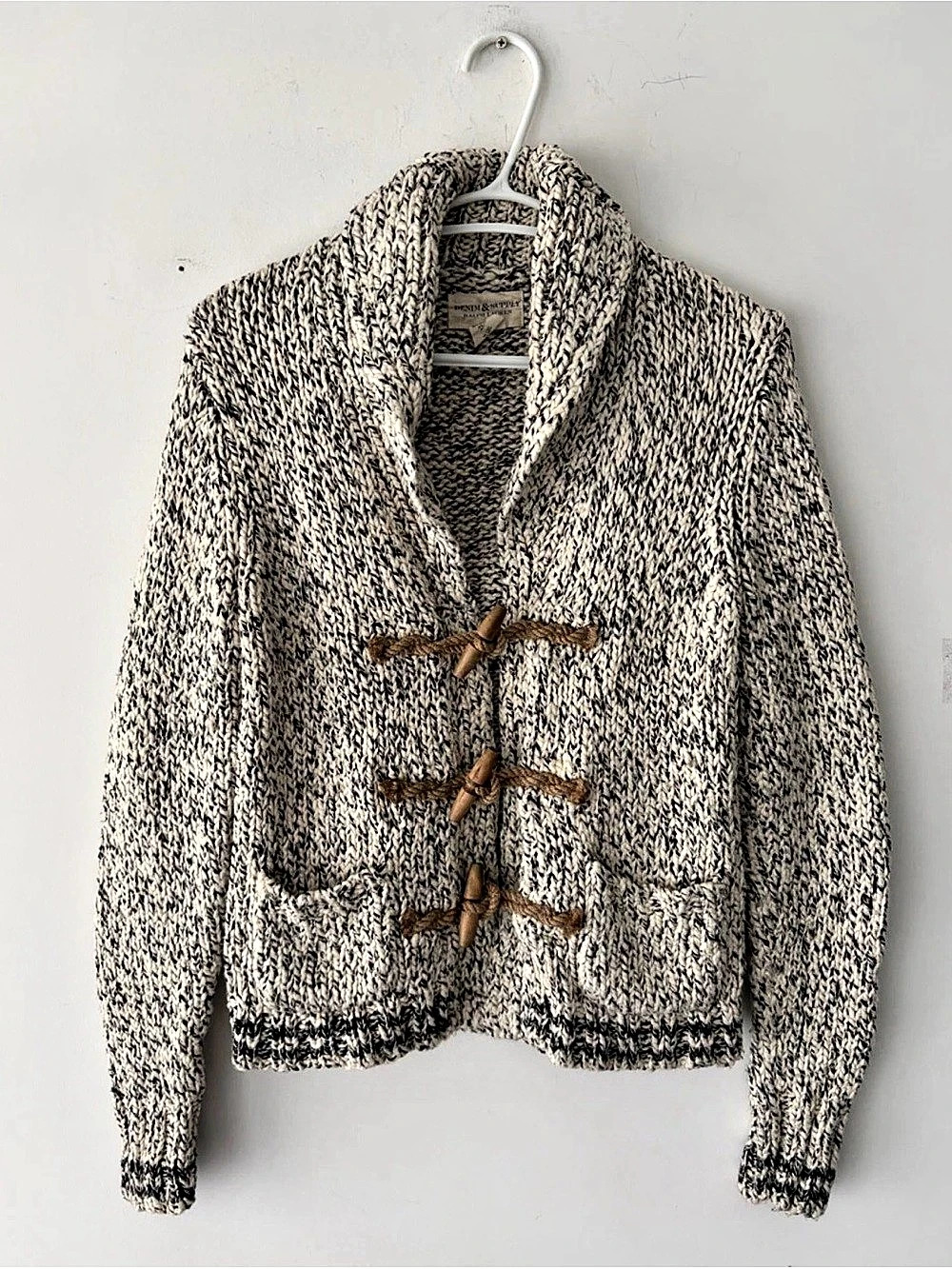 Ralph Lauren Denim & Supply Women's Chunky Knit Toggle Cardigan Size S